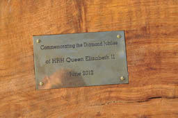 Jubilee Bench - plaque (2012)