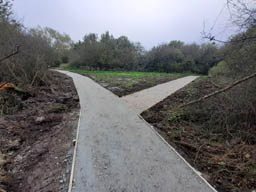 resurfaced paths West side of the Reserve (November 2022)