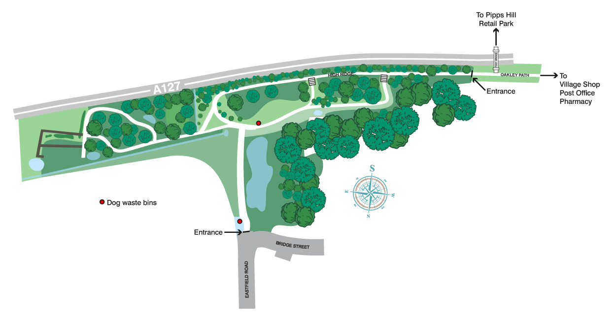 Noak Bridge Nature Reserve enlarged map